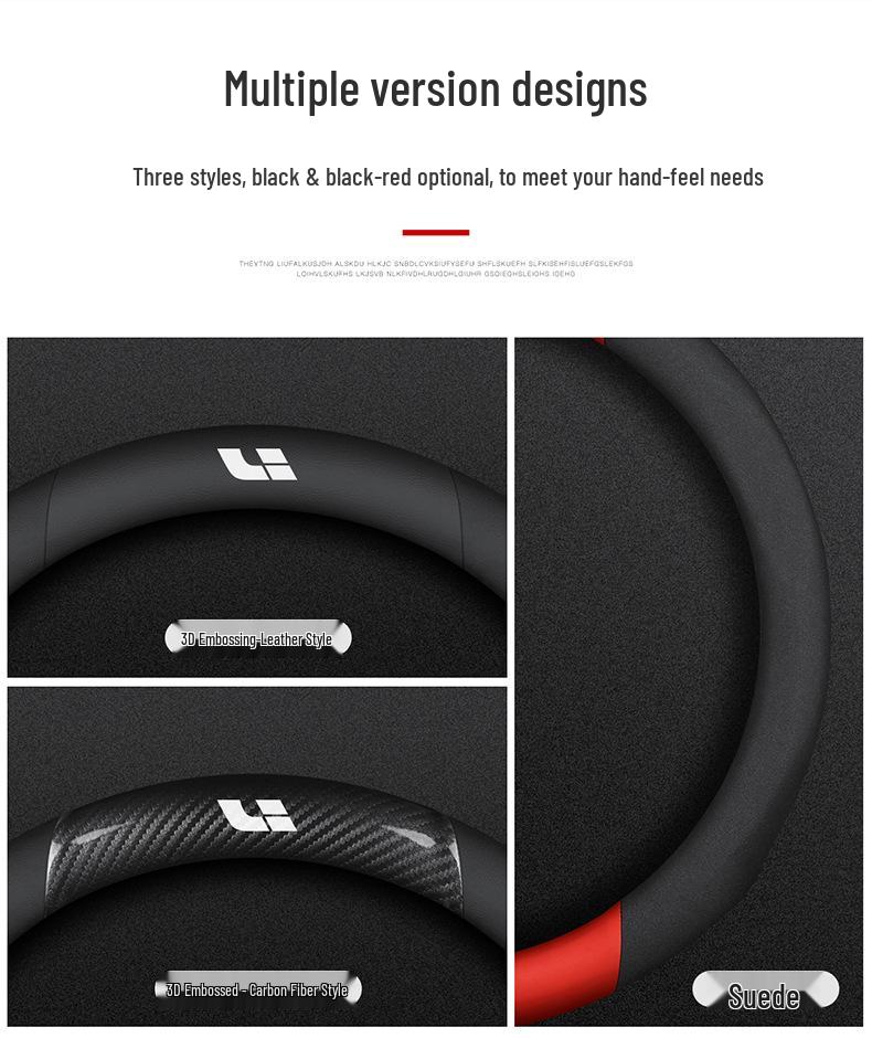 Applicable Ideal ONE L7 L8 L9 Universal Ultra-thin Suede Steering Wheel Cover - Four Seasons