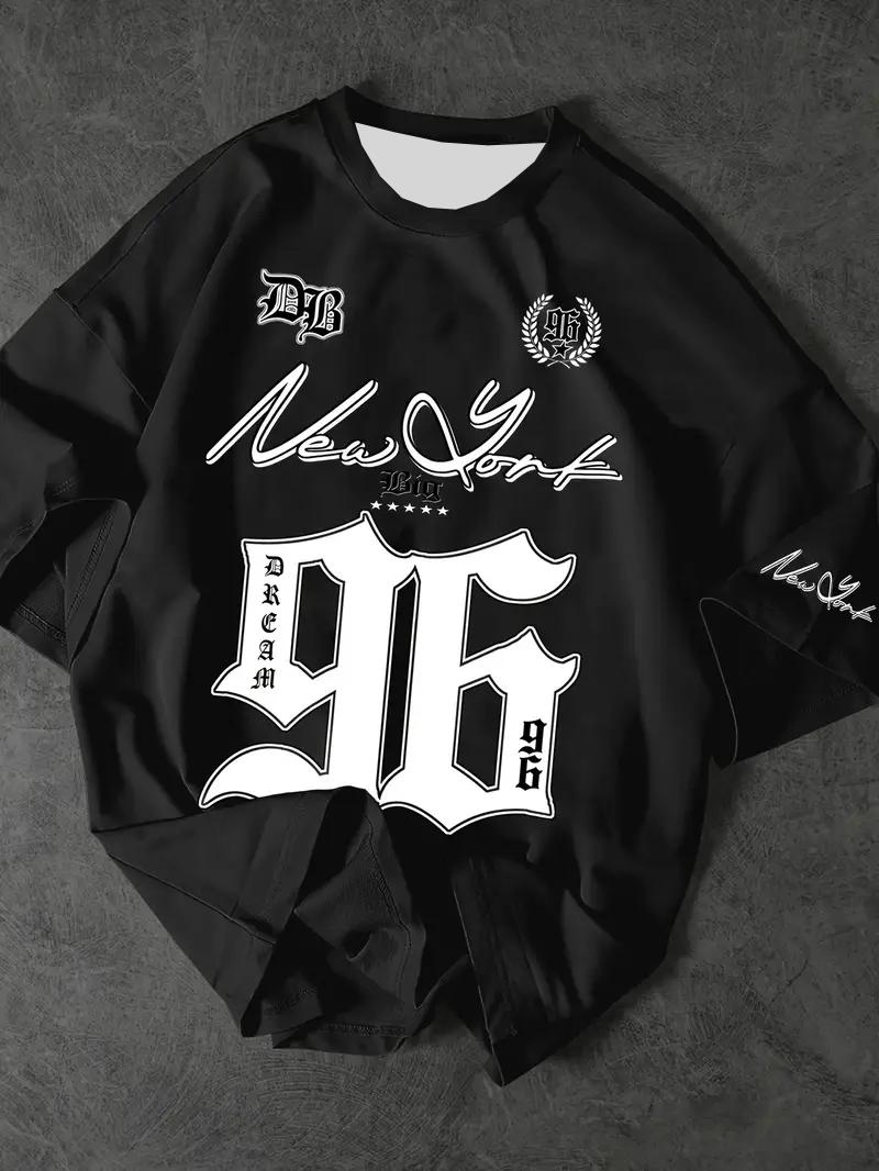 

№96 Принт Повседневная Графическая Футболка Короткий Рукав Спортивная Женская Футболка Унисекс Повседневная Ежедневная Носка Летняя Мужская Футболка для Гонки 4XL