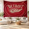 Detroit Red Wings Wall Tapestry, Soft Fabric Wall Hanging, Decorative Backdrop For Bedroom Home Wall Art
