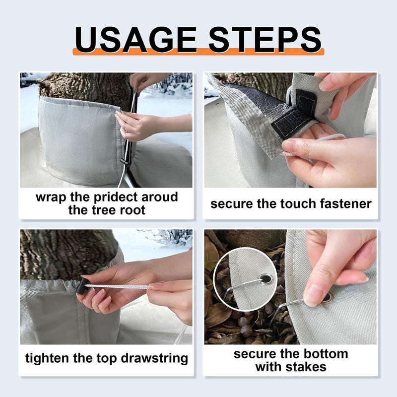 Palm Tree Root Cover Winter Freeze Palm Tree Root Protectors Against Frost Anti Freezing Plant Protection Bag Protective Blanket