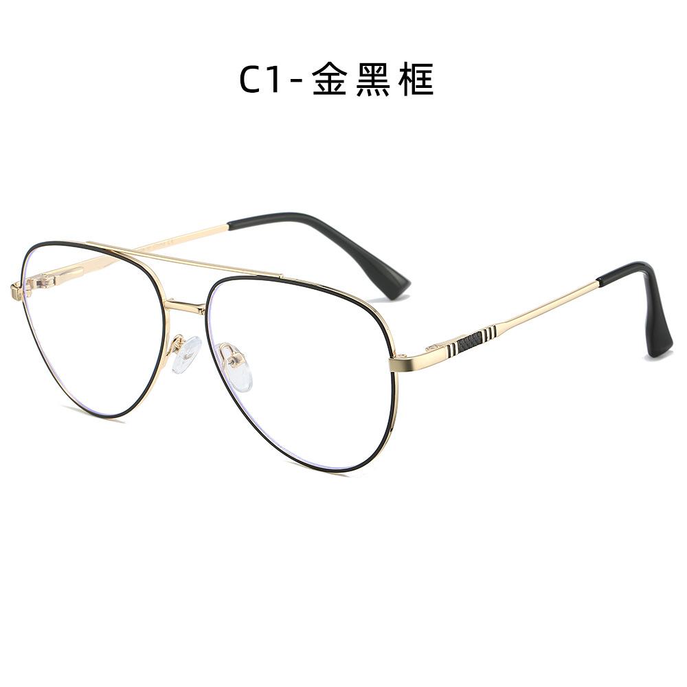 

Anti- Blue Lightweight Men s aviator Eyeglasses Classical Myopia Corrective Glasses Metal Frames Prescription Nearsighted Eyeglasses Original lens 0