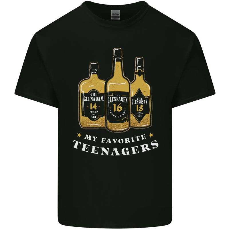 Whisky My Favorite Teenagers Funny Whiskey Mens Cotton T-Shirt Tee Top - Men s Summer Cotton Graphic Tee S разноцветный
