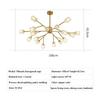 New Postmodern Ceiling Chandelier Light Luxury Living Room Simple Crystal Lighting Restaurant Bedroom Nordic Molecular Drop Lamp
