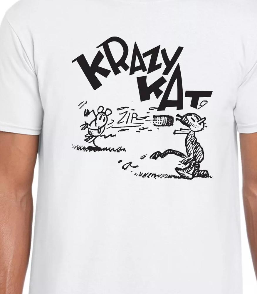 

Krazy Kat adults T-shirt WHITE Unisex All sizes S to 5XL Unisex T-Shirt XXXL