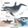 Children's Marine Animal Toy Set: Megalodon, Beluga, Octopus, Turtle, Dolphin & Manta Ray