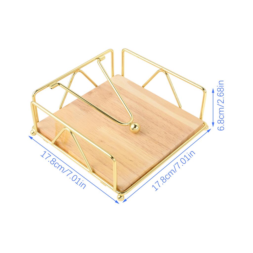 1X Napkin Holder Black/Gold/white Napkin Dispenser Metal Serviette Holder Dining Table Decoration Kitchen Dining Bar Picnic Tool