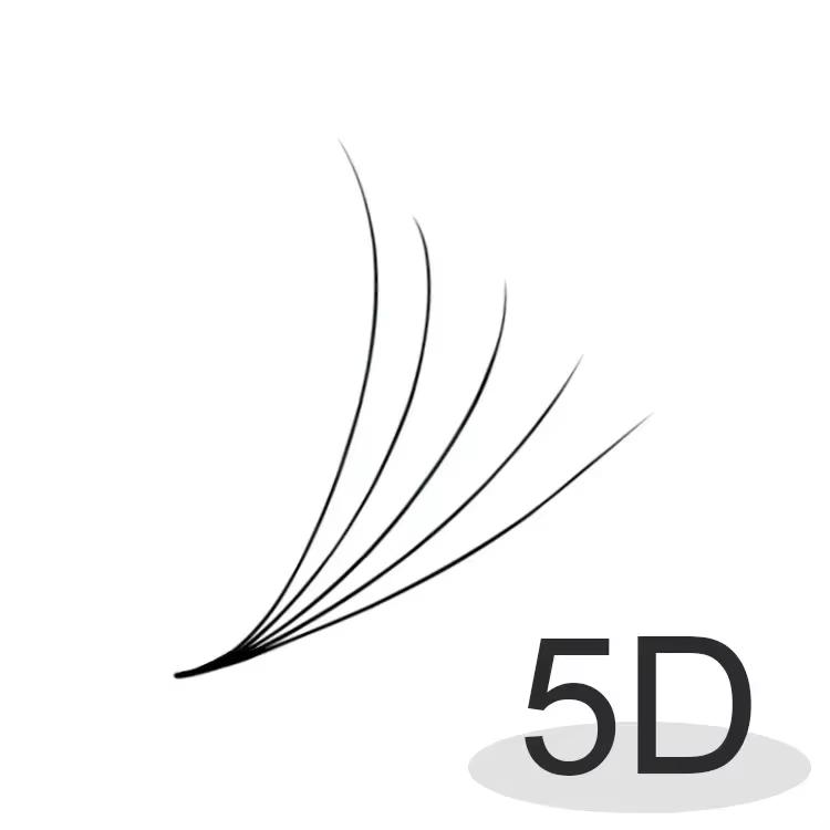 Flauschige 500/1000 lose vorgefertigte Wimpernfächer mit handgefertigter spitzer dünner Basis 6D 8D 10D 20D vorgefertigte Volumen-Wimpernextensions