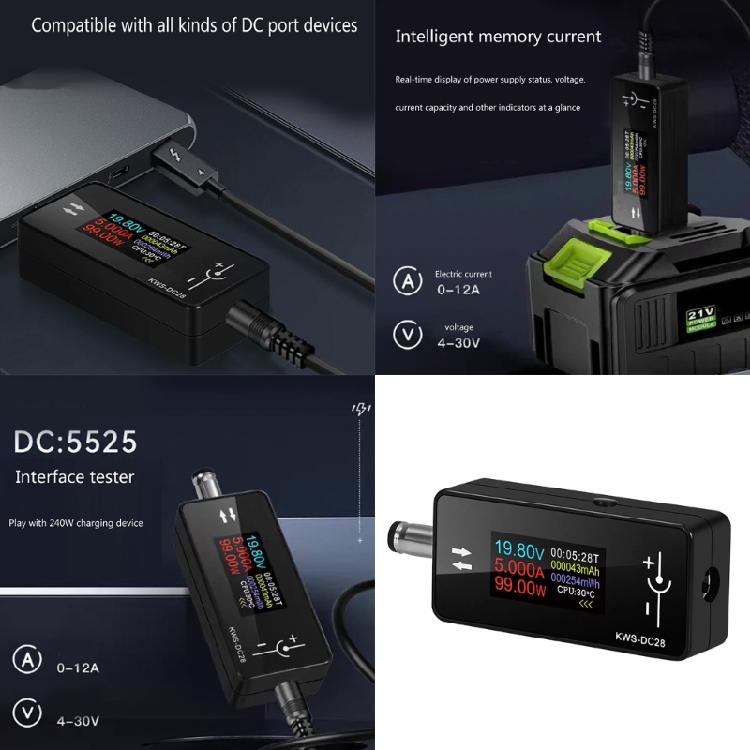 User Friendly Voltages & Current Detector with Reliable Data Support ABS Device for Professional Technicians & Hobbyists
