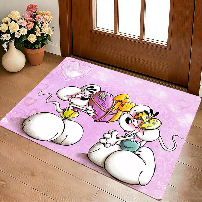 Mouse Love Living Room Nonslip Area Rug Soft Carpet For Bedroom Game Playroom Sofa Office Home Decor Doormat Christmas Gift C926815