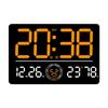 LED Digital Clock Auto Time Sync Large Display with 2 Alarm and Countdown Functions Temperature Display for Home Office