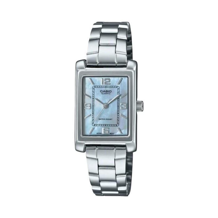 Casio Women's LTP-1234DS-2ADF Analog Blue Dial Watch (A2365) Silver