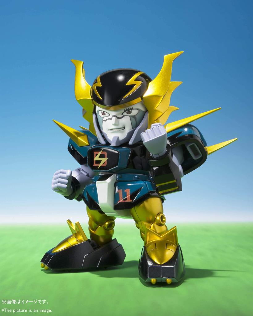 TAMASHII NATIONS Chogokin Iron Leaguer Mach Indy Goldfoot 80mm Diecast PVC ABS Pintado Figura Móvel & Aprox. & &