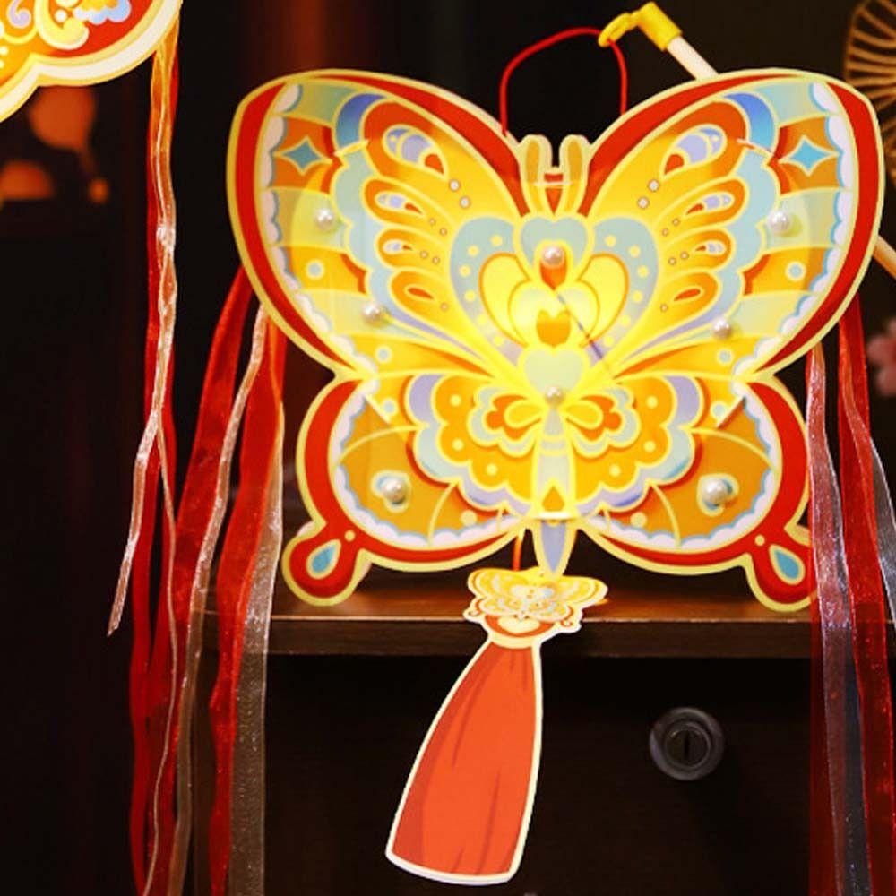 Traditional 2025 Snake Year Portable Lantern PVC Children Handheld Lantern  Mid-Autumn Festival