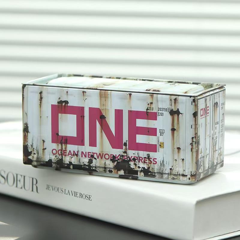 Trendy Miniature Tinplate Storage Box for Figurines