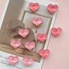 10pcs Adorable 3D Heart Fridge Magnets Resin Refrigerator Stickers Aesthetic Kitchen Decor Magnetic Whiteboard Decor for Girls