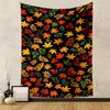 Autumn Leaves Patterned Anti-Slip Patterned - Patterned Tapestry for Bedroom and Living Room Home Decor.