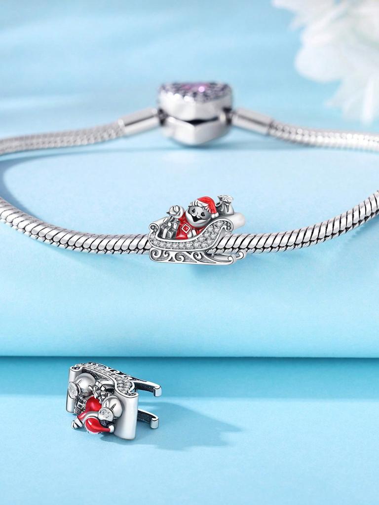 Charms Plata Christmas Snowflake Penguin Beads Charm Copper Plated Fit Charms Original Bracelet For Jewelry Making Diy Charm