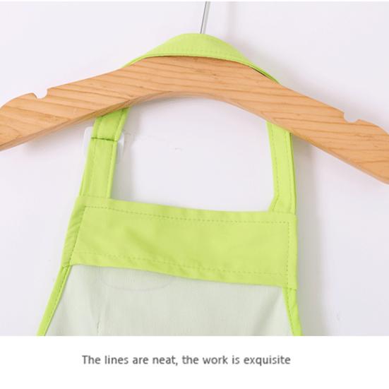 3Pcs/Set Kids Apron Cartoon Animal Print Waterproof Breathable Children Baking Apron with Sleeves for Christmas Gift