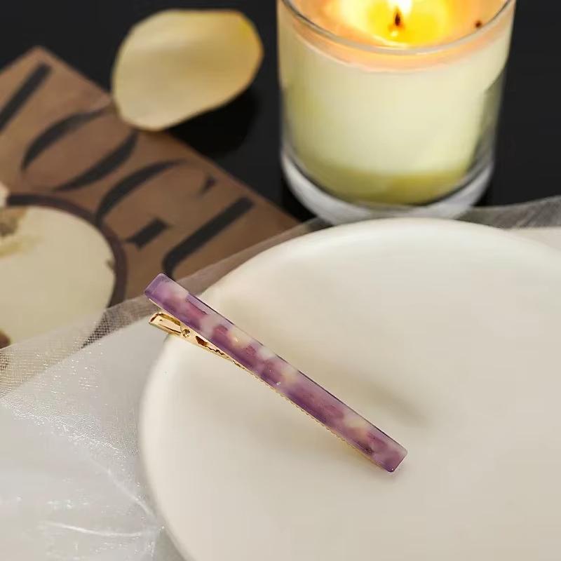 1PCS Fashion Alligator Clips Acetate Zinc Alloy Hair Clips Simple Rectangle Hair Clips Headwear Woman Hair Accessories