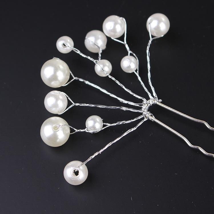 U-shaped Bridal Hair Pearl Wedding Hair Pins Handmade Bridal Hair Pins for Wedding Brides Women Girls