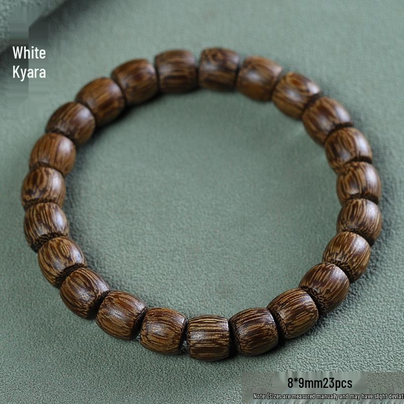 Unisex Handmade Green Sandalwood Bead Bracelet - Ethnic Style, Exquisite Design