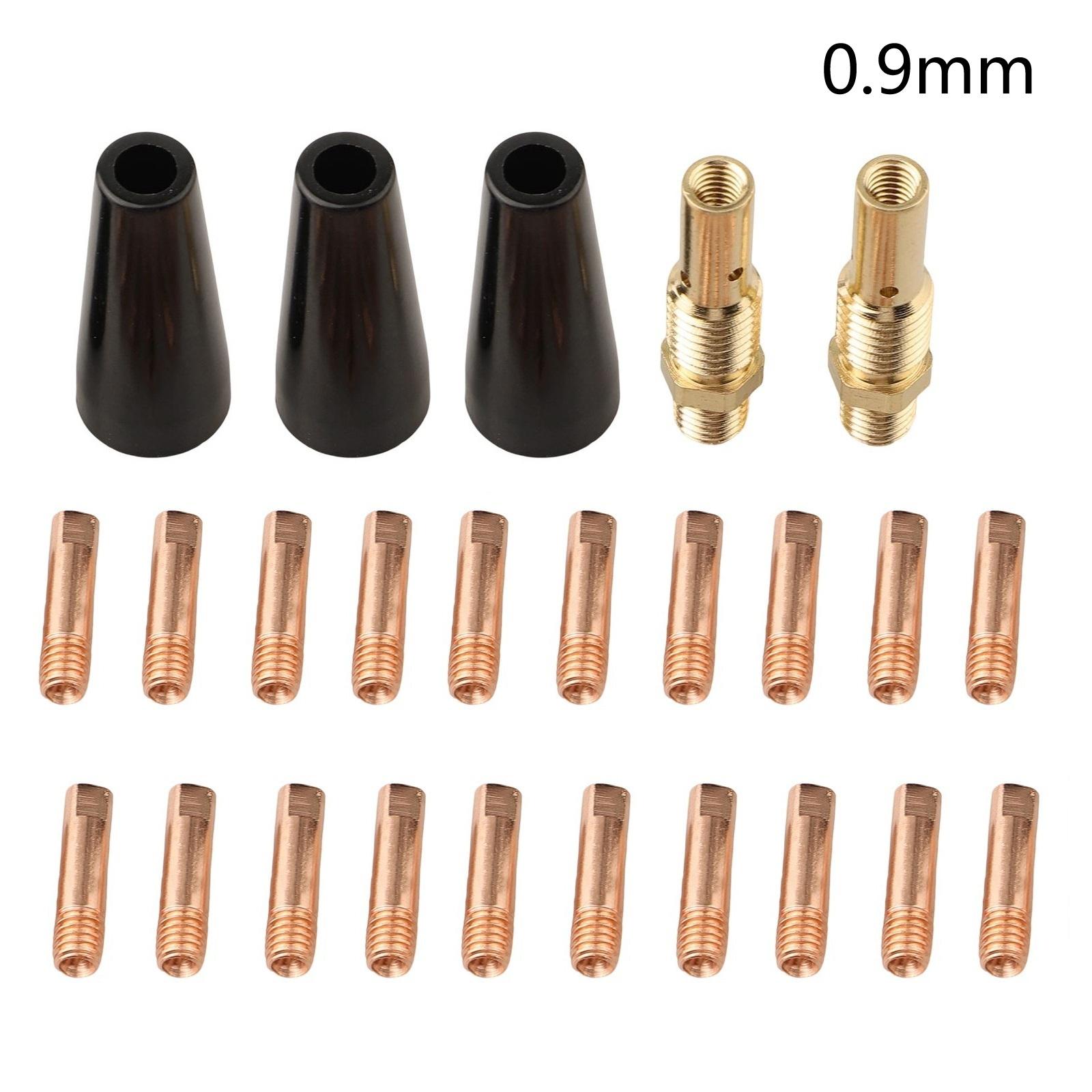

25pcs/set Flux Core Gasless Nozzle Welding Kit Tips Replacement For MIG Welder Kit Flux Core Gasless Nozzle Welding Kit