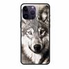Phone Case for Apple Iphone 15 Pro 15 Plus Tempered Glass Hard Back Cover for Iphone 15 Pro Max Iphone15 Wolf  Lion Funda Capa