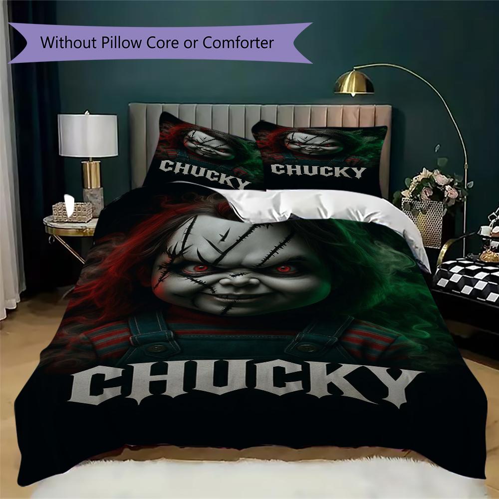 Child'S Play Horror Theme Bedding Without Core 1 Duvet Cover 2 Pillowcase Without Core Soft And Comfortable Christmas Birthday Gift