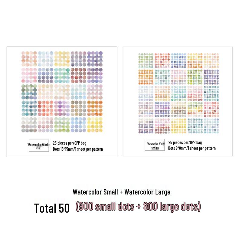 Colorful Polka Dot Hand Account Stickers - Small Round Labels for Sealing and Decoration
