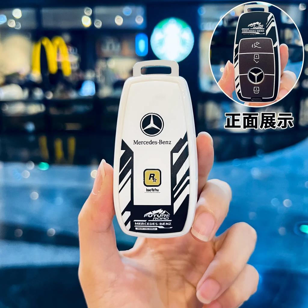TXF4 Fashion TPU Car Key Case Cover For Mercedes Benz A C E S G Class GLC CLE CLA GLB GLS W177 W205 W213 W222 X167 AMG Keychain Fob