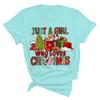 Christmas Printed Fashionable Women's T-shirt Christmas Trend Pure Cotton Casual Sportswear T-Shirts Women’s