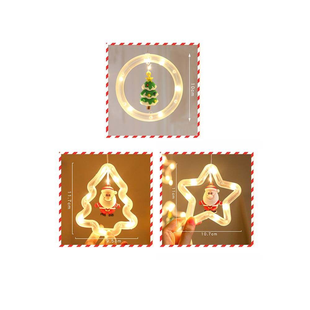 USB Powered Christmas Star Light String Flexibily Cartoon Christmas Tree Lamp Dimmable Hangable LED String Lights Birthday Party