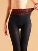 Sexy Damen 100D Hohe Taille Samt Strumpfhose Herbst Winter Warme Strümpfe Sexy Spitze Glänzend Glatt Hausmädchen Strumpfhose Formende Leggings