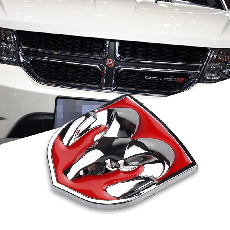 3D Metal Car Body Stickers Badge Decor Decals Auto Outside Accessories For Dodge Durango Caliber Dakota Neon SXT Nitro Ram Dart