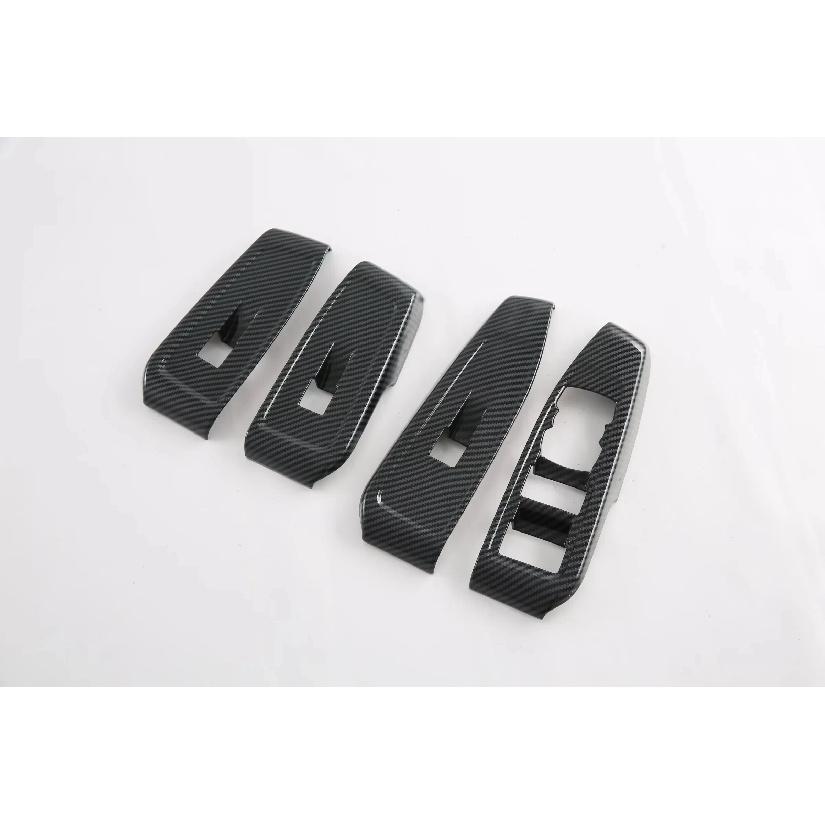 Pentru Ford RANGER T9 2024 Panou Interior ABS Carbon Mânere Uși Butoane Geamuri Decorative Accesorii Stilism Auto