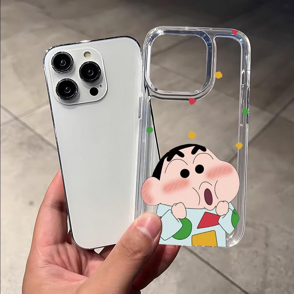 Crayon Shin-Chan Anime Phone Case for Samsung Galaxy S25 S24 S23 S22 S21 S20 S10 Note20 Note10 FE Ultra Plus 5G Clear Back Cover