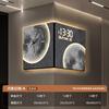 Double Sided Corner Clock 16 Inch Living Room Led Wall Clock Perpetual Calendar Electronic Clocks Home Decoration Ornaments