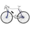 1:10 Bike Model High Simulation Detachable Vivid Details Finger Bike Model for Home Office Desktop