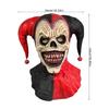 Větraná klaunská kostýmová maska Latexová kostýmová krycí maska na obličej Nastavitelný střih pro halloweenské oslavy a hraní rolí