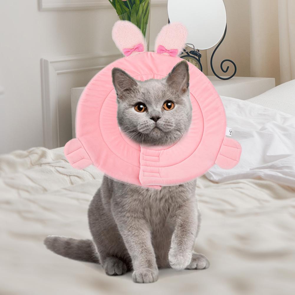 Cartoon Rabbit Cute Pet Protective Collar Cat Dog Wound Healing Elizabeth Circle Ring XL