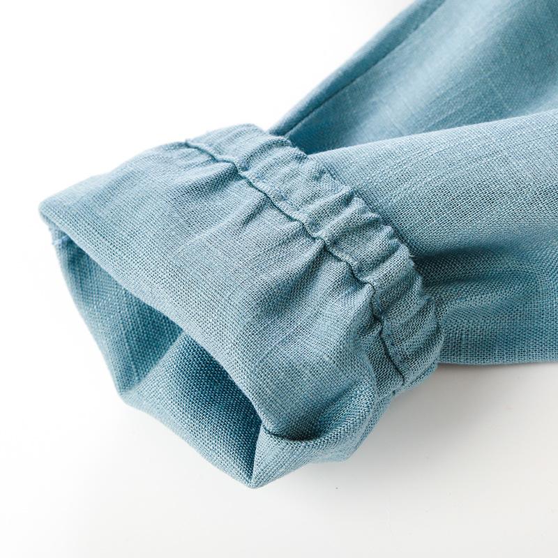 Children's Cotton and Linen Trousers Spring and Summer Thin Linen Pants Harem Pants Baby Mosquito Bloomer Pants