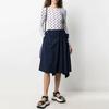 Y-3 FW21 Pleated Detail Midi Skirt Women Skirts Navy GV2781