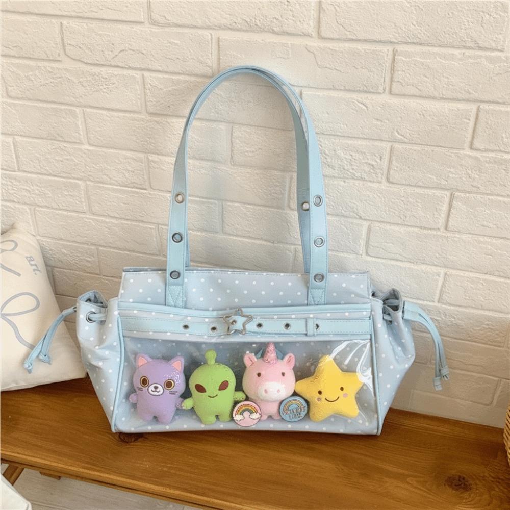 Star Polka Dot Itabag Harajuku Anime Tote Bag Portable JK Uniform Handbag Girl
