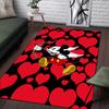 1pc Mickey Pattern Area Rug Soft Flannel Floor Mat for Living Room,Office,Bedroom and Carpet