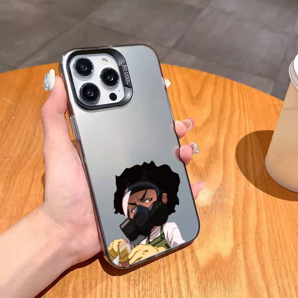 

T-The C-Cartoon B-Boondock-s Phone Case For iPhone17,16,15,14,13,12,11,Pro,MAX Gray Matte Silicone Black Cover iPhone15plus