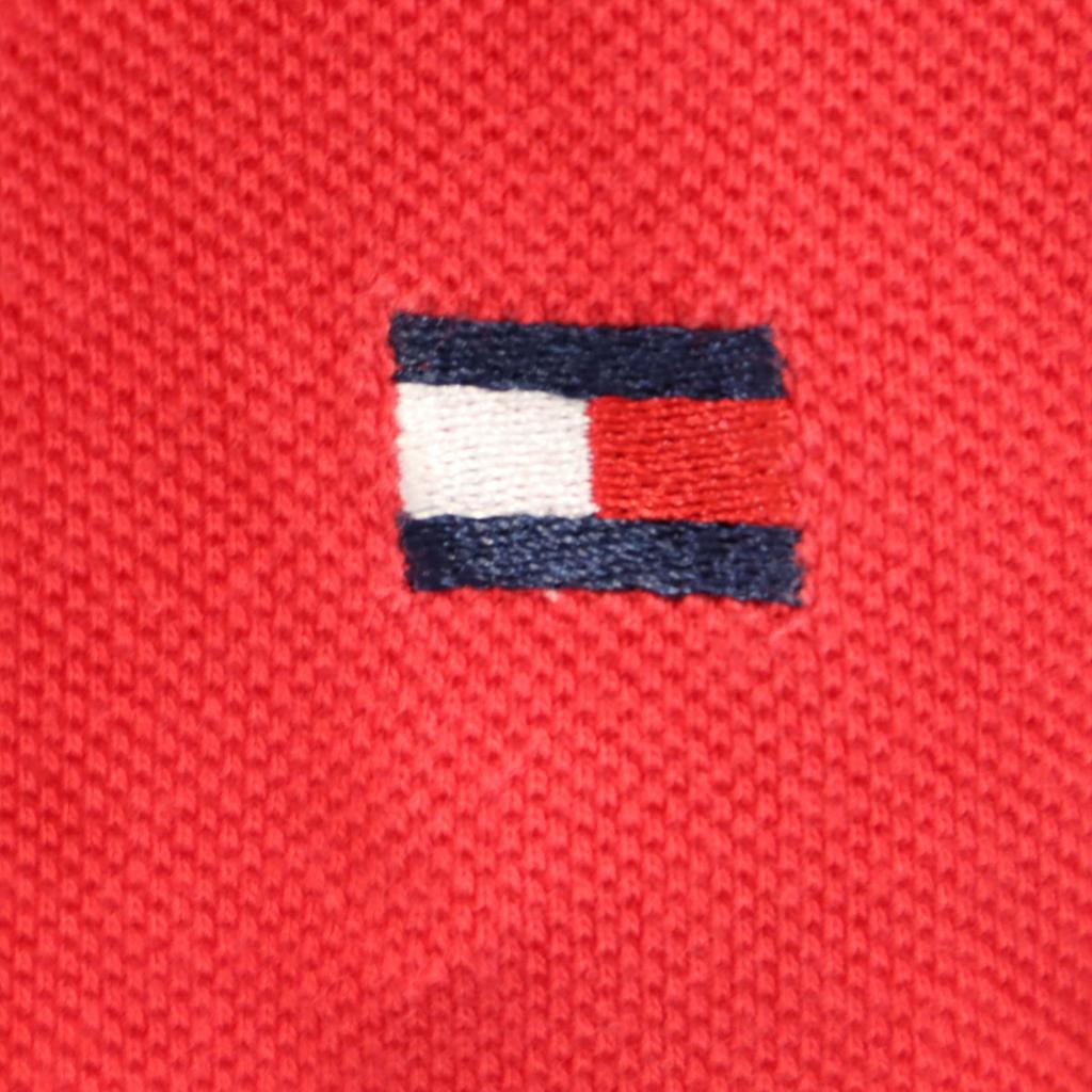 Tommy Hilfiger 90s Old Flag Tag Short Sleeve Polo Shirt L Red Men's Used