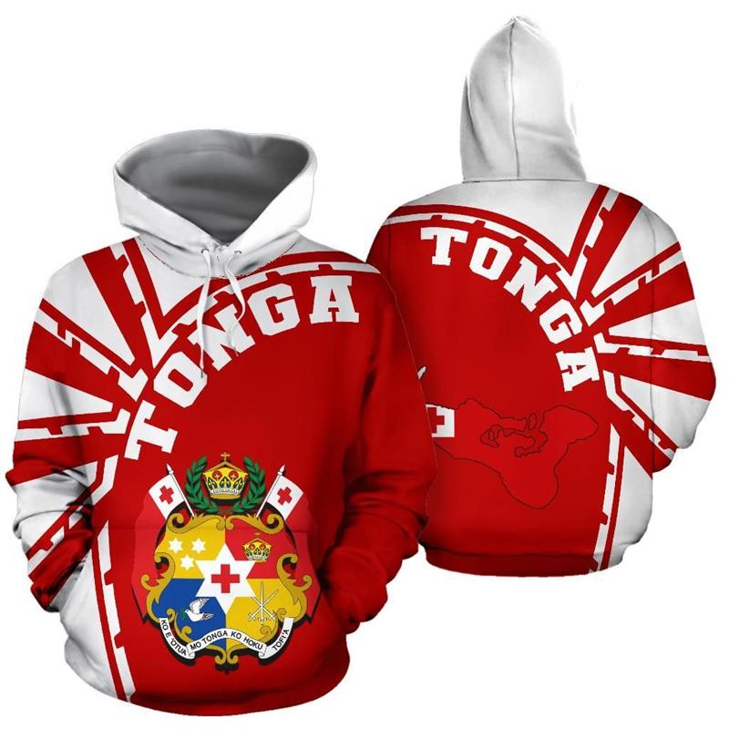 

Autumn 3D Tonga Flag Map National Emblem Printed Hoodies Fashionable Casual Sports Long Sleeved Men s Hooded Sweatshirts S бежевый