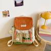 Dopamine contrasting color high-value backpack large-capacity junior high school student schoolbag women's outdoor travel mountaineering bag