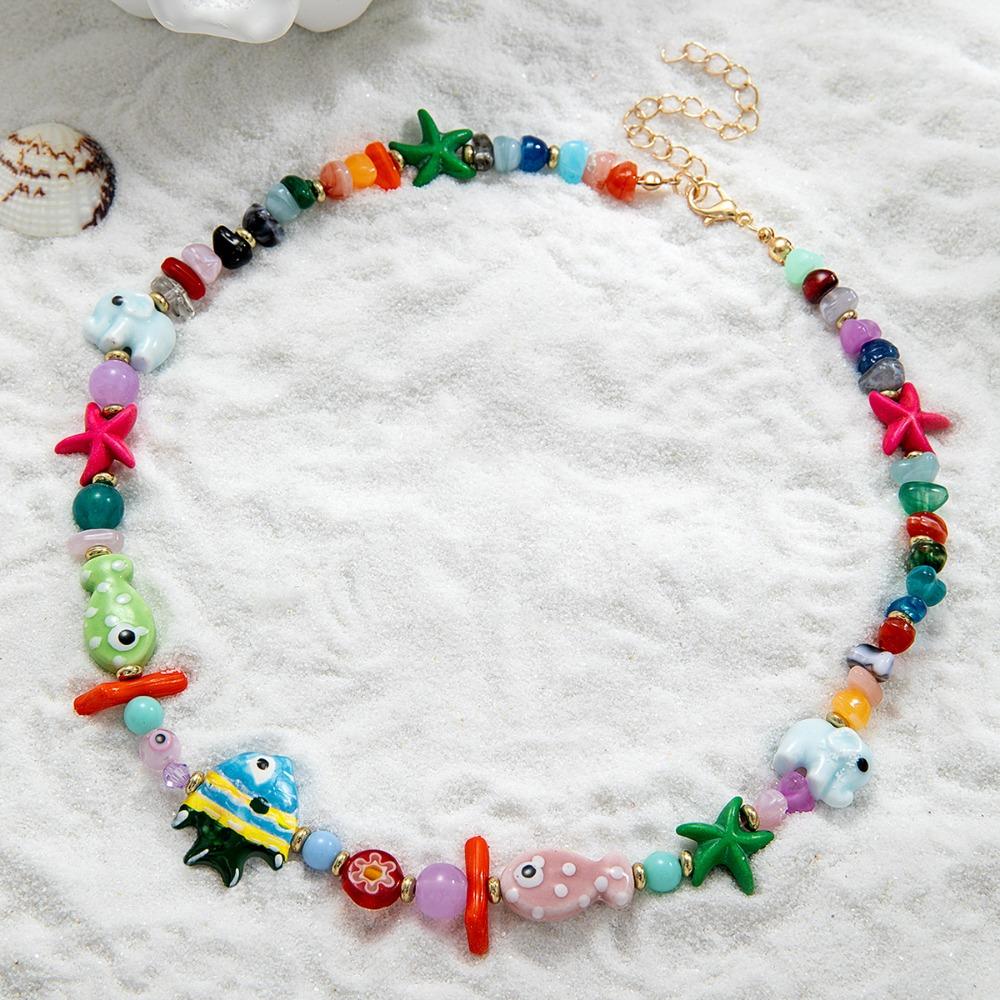 Length Adjustable Pendant Chokers Beach Wind Neck Accessories Fashion Women Necklaces  Party