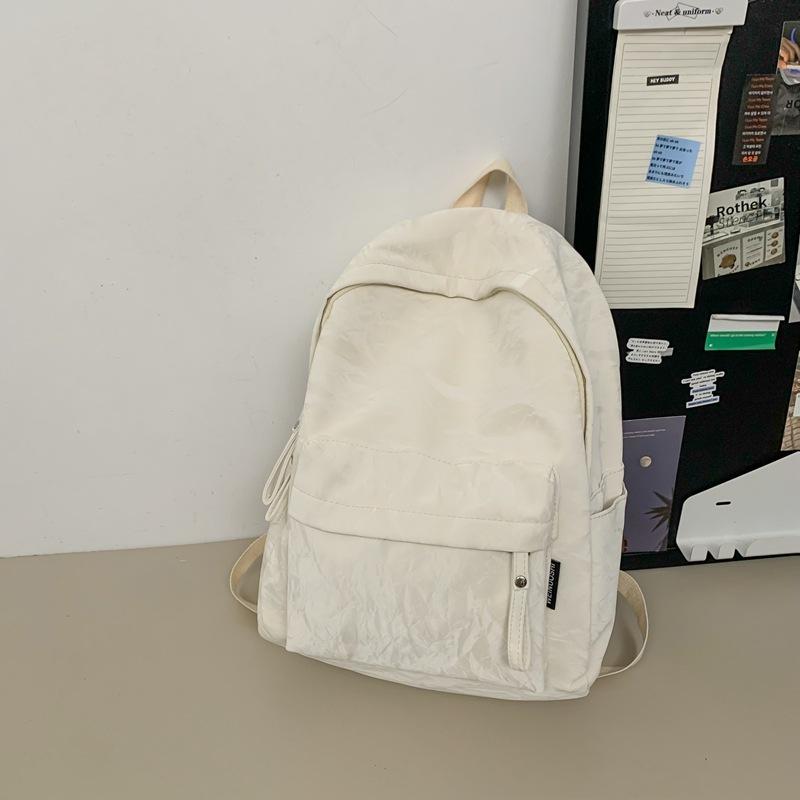 School bag new large-capacity student school bag college style lightweight school bag simple multi-compartment backpack